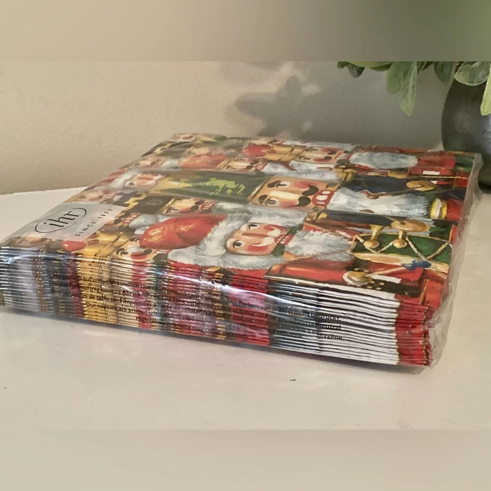 Nutcracker Themed Party Napkins Pack of 20 Festive Multicolor Design